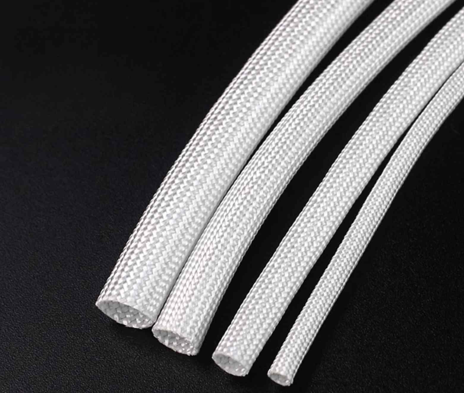 Fiberglass braided sleeve